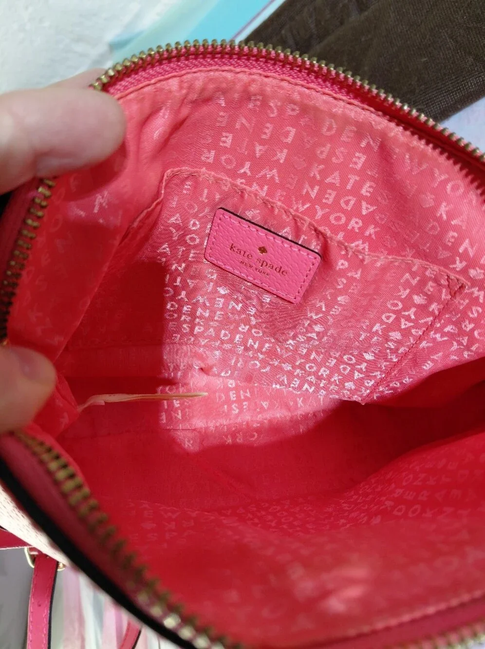 Kate Spade New York Hot Pink Wellesley Hanna Sweatheart Leather Bag NWOT